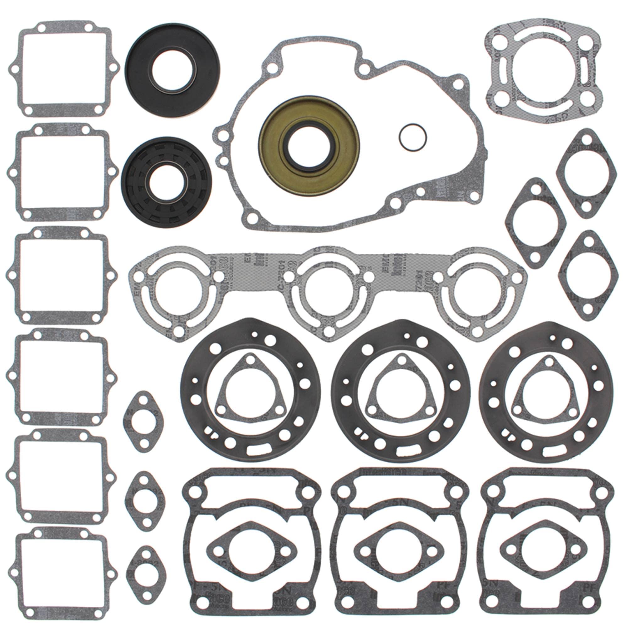 Vertex Gasket Kit with Oil Seals Compatible with/Replacement for Polaris SLT 750 / SL 750 93 94 95 1993 1994 1995