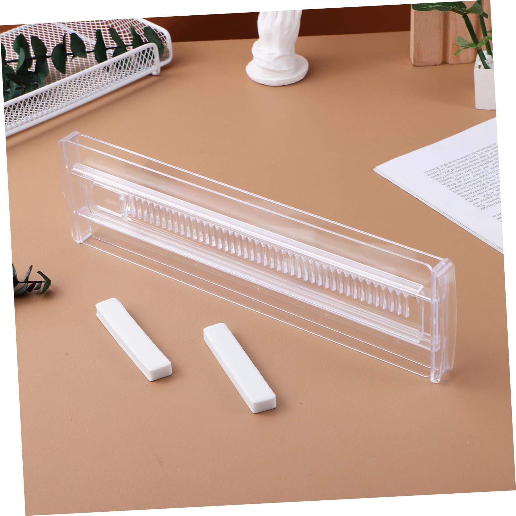 6 Separadores Ajustables de Plástico para Cajones, Organizador de Ropa y Toallas, Resistentes y Fáciles de Recolocar para Dormitorio y Cocina