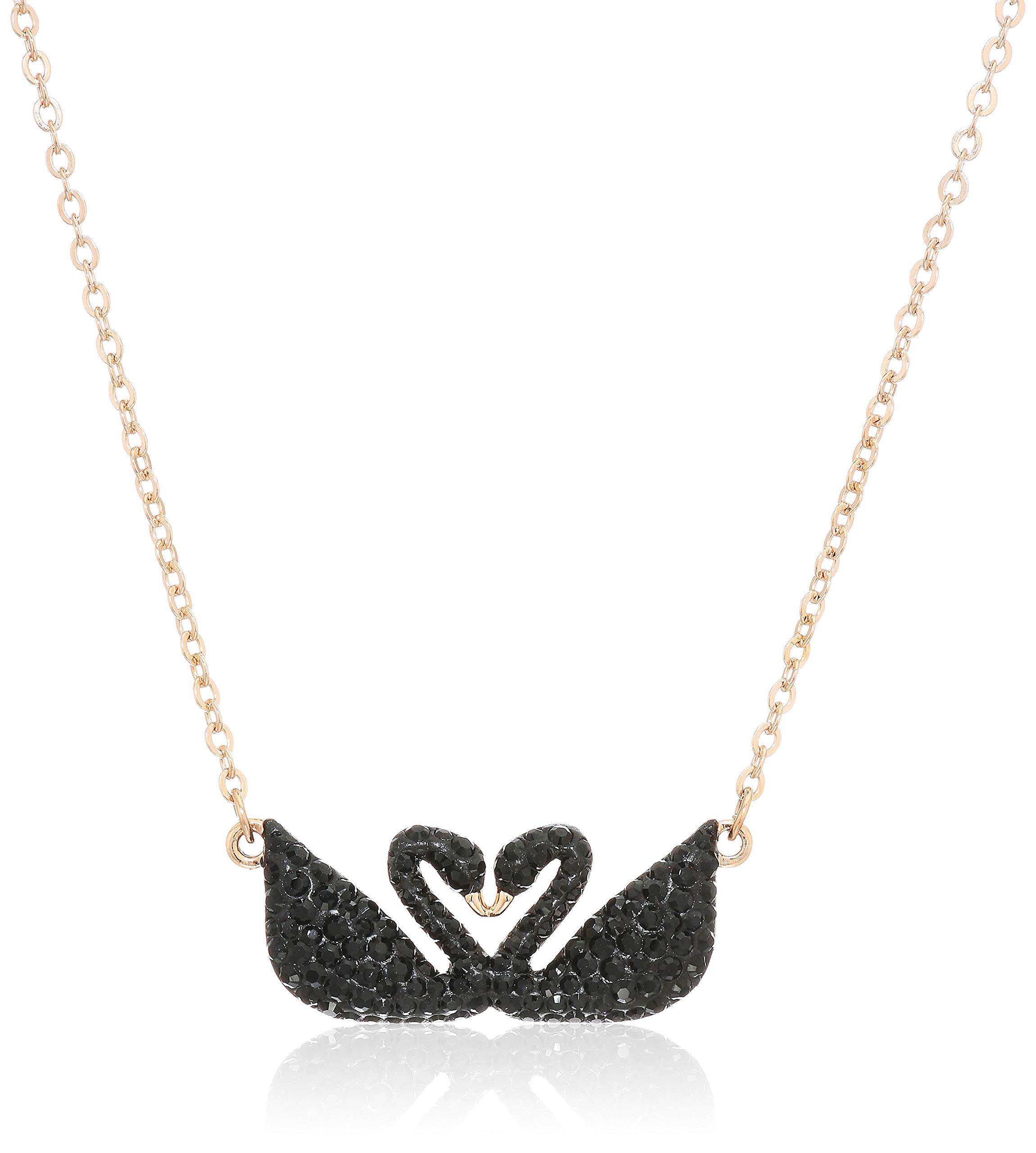 SWAROVSKI Women's Black Iconic Swan Crystal Jewelry Collection