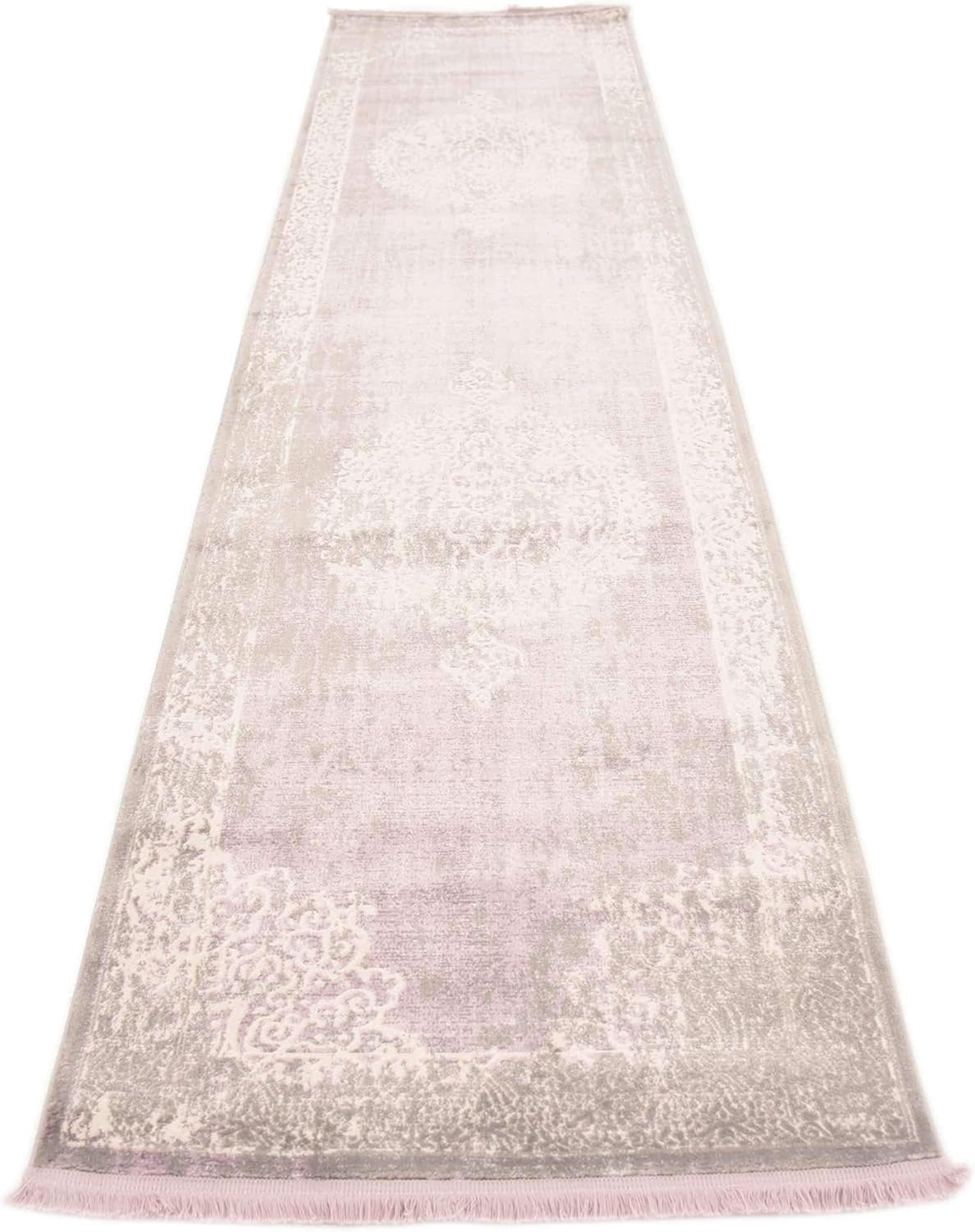 Unique Loom New Classical Collection Area Rug - Olwen (2' 7" x 10' Runner, Purple/ Gray)