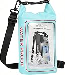 154 Pieces Waterproof First Aid Kit with Waterproof Cell Phone Pouch Roll Top Boat Emergency Kit 2-in-1 Emergency Medical Kit