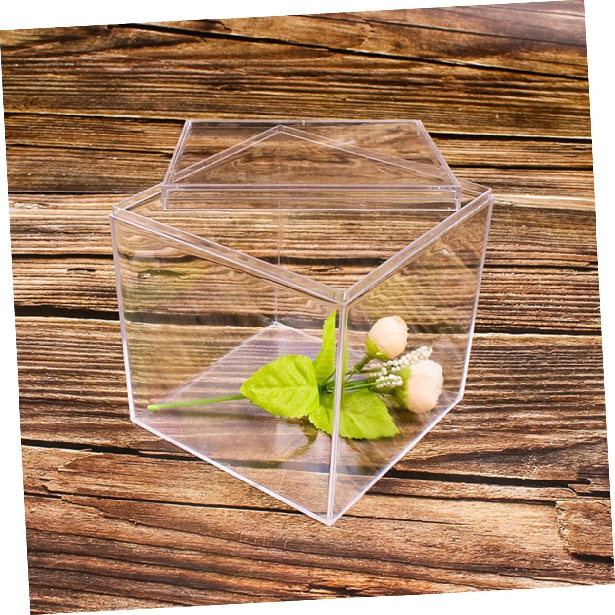 Uonlytech 12Pcs Mini Acrylic Packing Box Transparent Candy Jewelry Organizer Durable Containers for Storage for Travel Premium Quality image 2