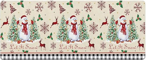 Tapete de baño retro con diseño de muñeco de nieve para bañera, antideslizante, de secado rápido y absorbente, tierra de diatomeas, fregadero de