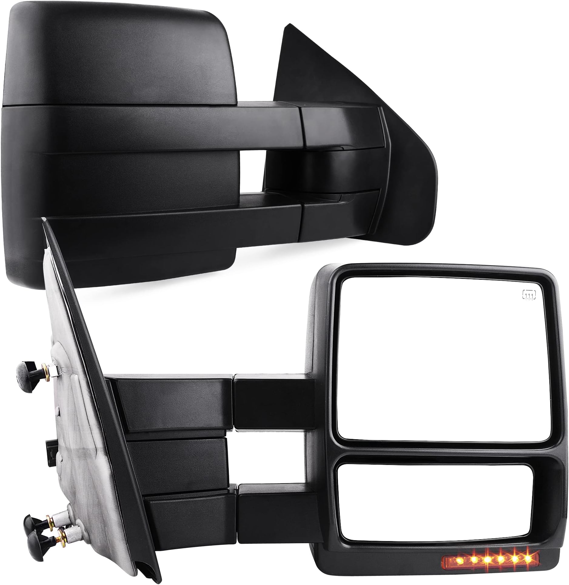 SpecD Tuning Power Heated Telescoping Tow Mirrors w/Smoke