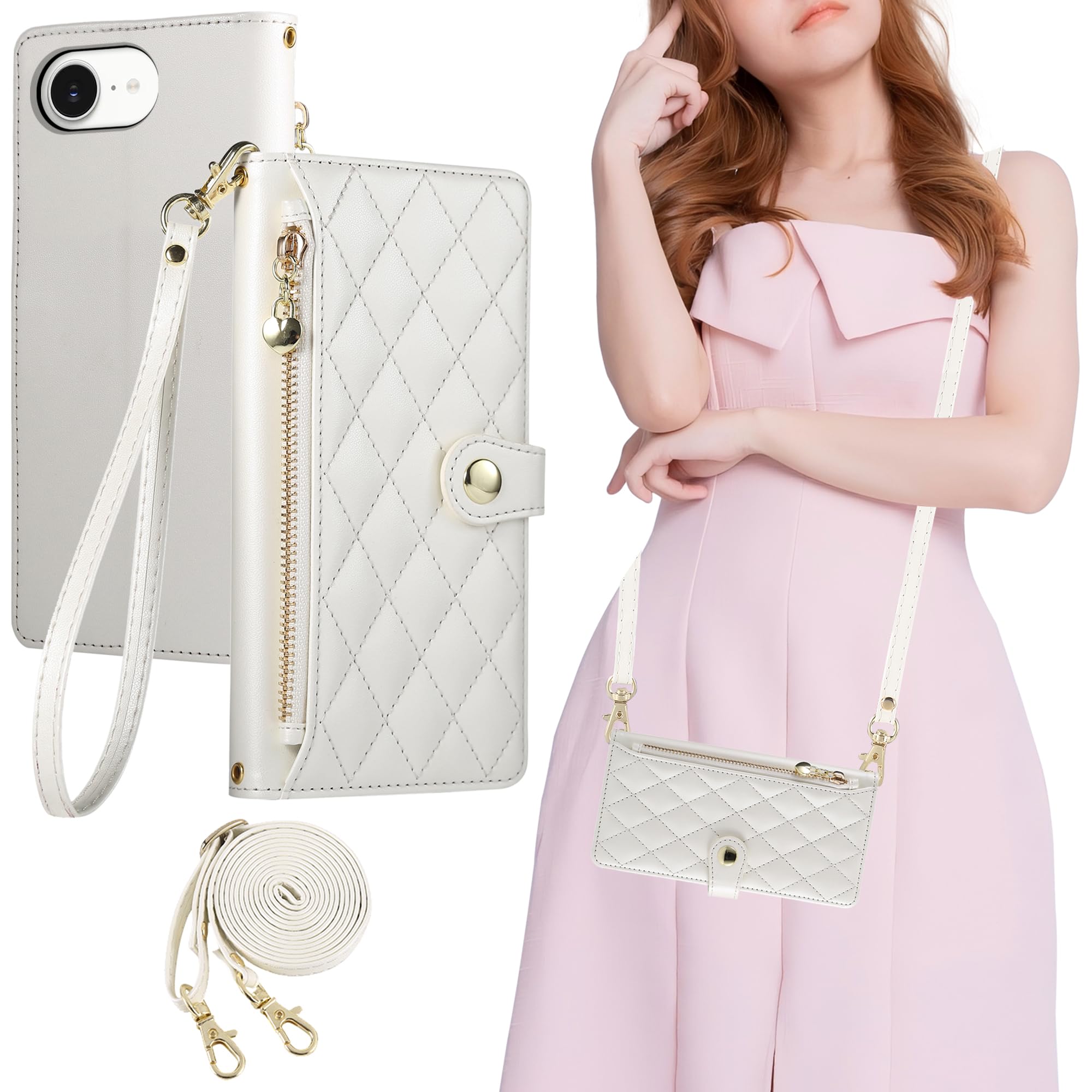 Amazon.co.jp: Gedurya iPhone 16e 用 ケース 手帳型 ショルダー い