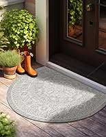 Vista 39 de Unique Loom Outdoor Aztec Collection Alfombra de área - Chalca (10 pies, redonda, azul/marfil)