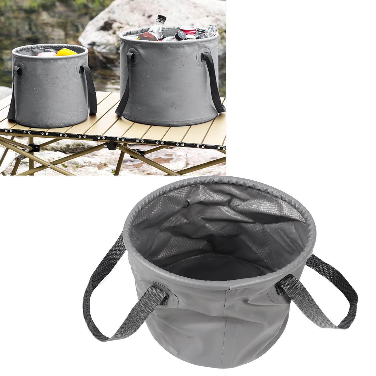 Campy Pro Collapsible Water Bucket, BPA Free Water Jug, Camping Water Bottle, Portable Water Tank For Outdoor, Gardening, Picnic, RV & Camping