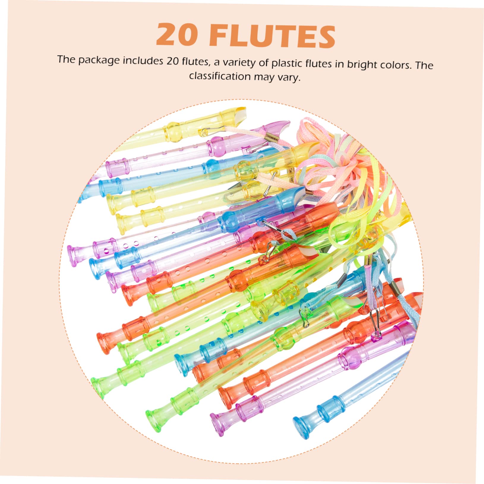 BESPORTBLE 20Pcs Clarinet for Beginner Friendly Abs Recorder Instruments Lightweight and Easy to Play present for Young Musicians and Students Clarinet