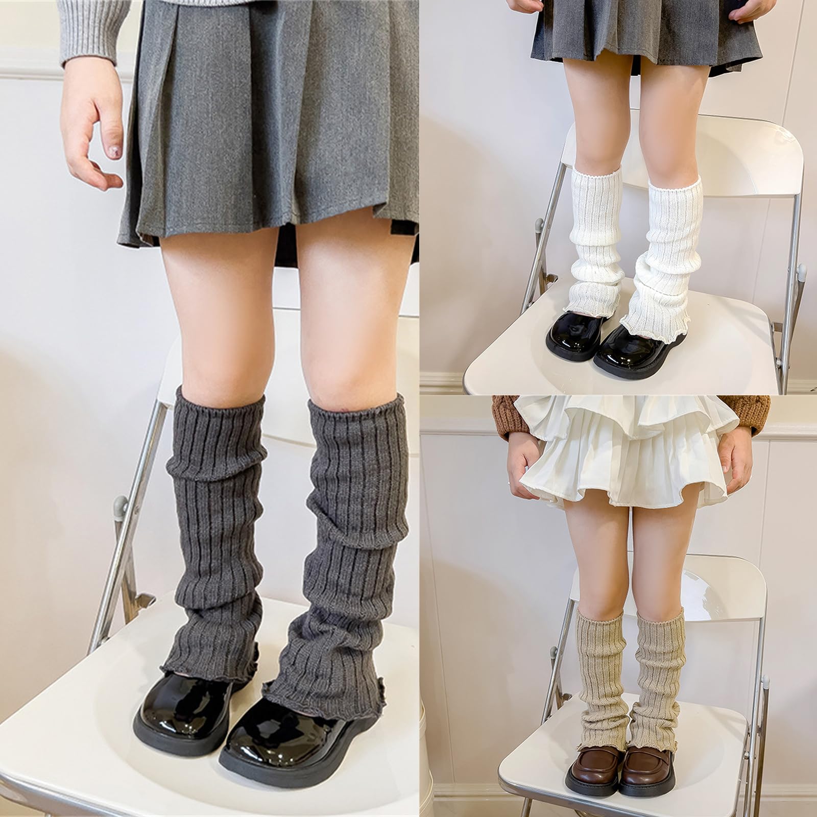Calze Alte Calze Di Vitello Per Ragazze Adolescenti Lungo Gamba Copre Lunghe Calze Alte Bambino Studente Caviglia Heap Sock Bambini