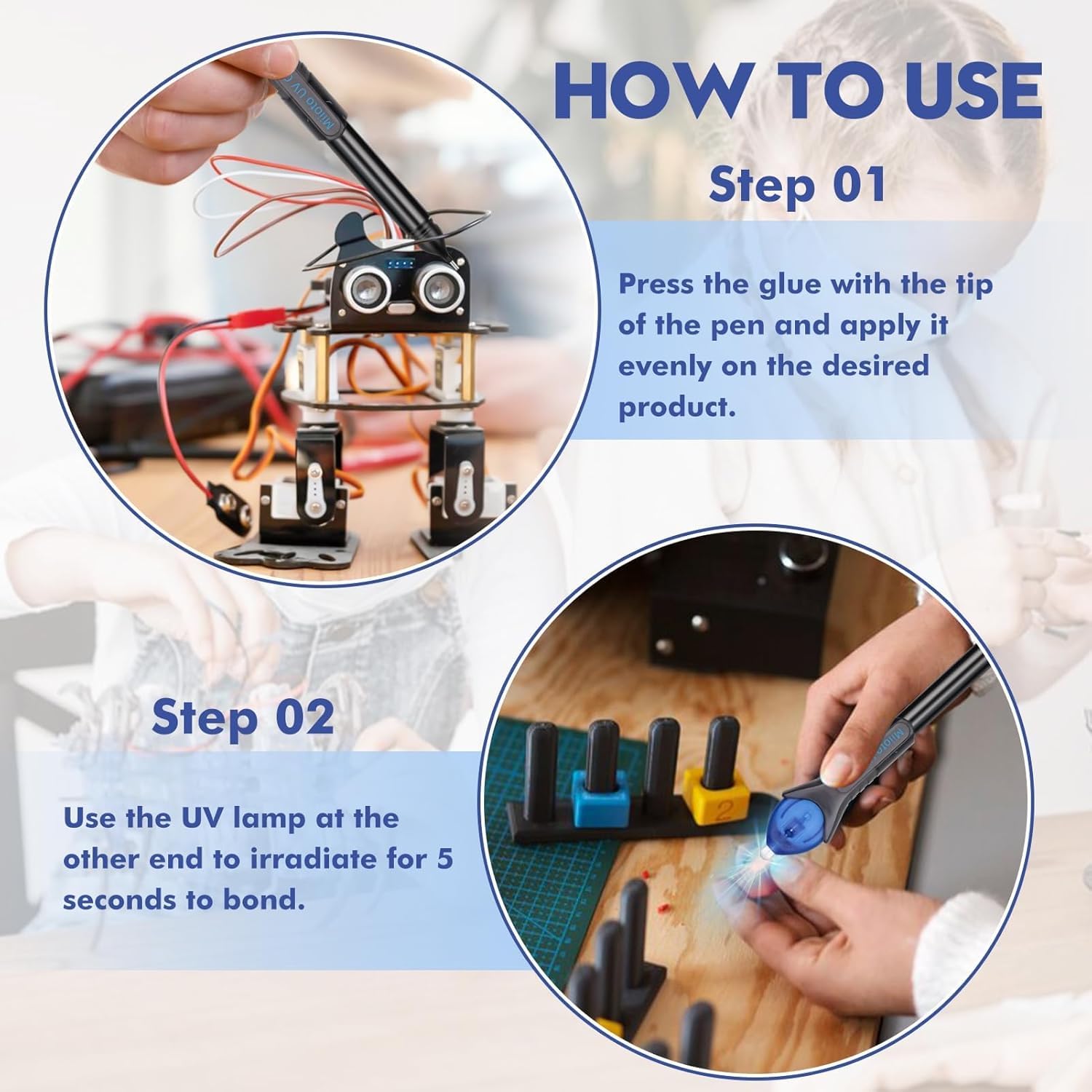 Colla UV Professionale Con Luce - Asciuga In 5 Secondi Per Riparazioni - Foto 9