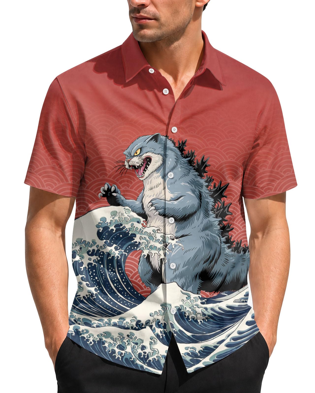 99TIMORO Movie Characters Halloween Shirt for Men Short Sleeve Top