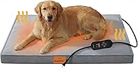 Vista 1 de Cama térmica extragrande para perros con espuma viscoelástica ortopédica, camas de 4 pulgadas de grosor para perros de tamaño grande, sofá
