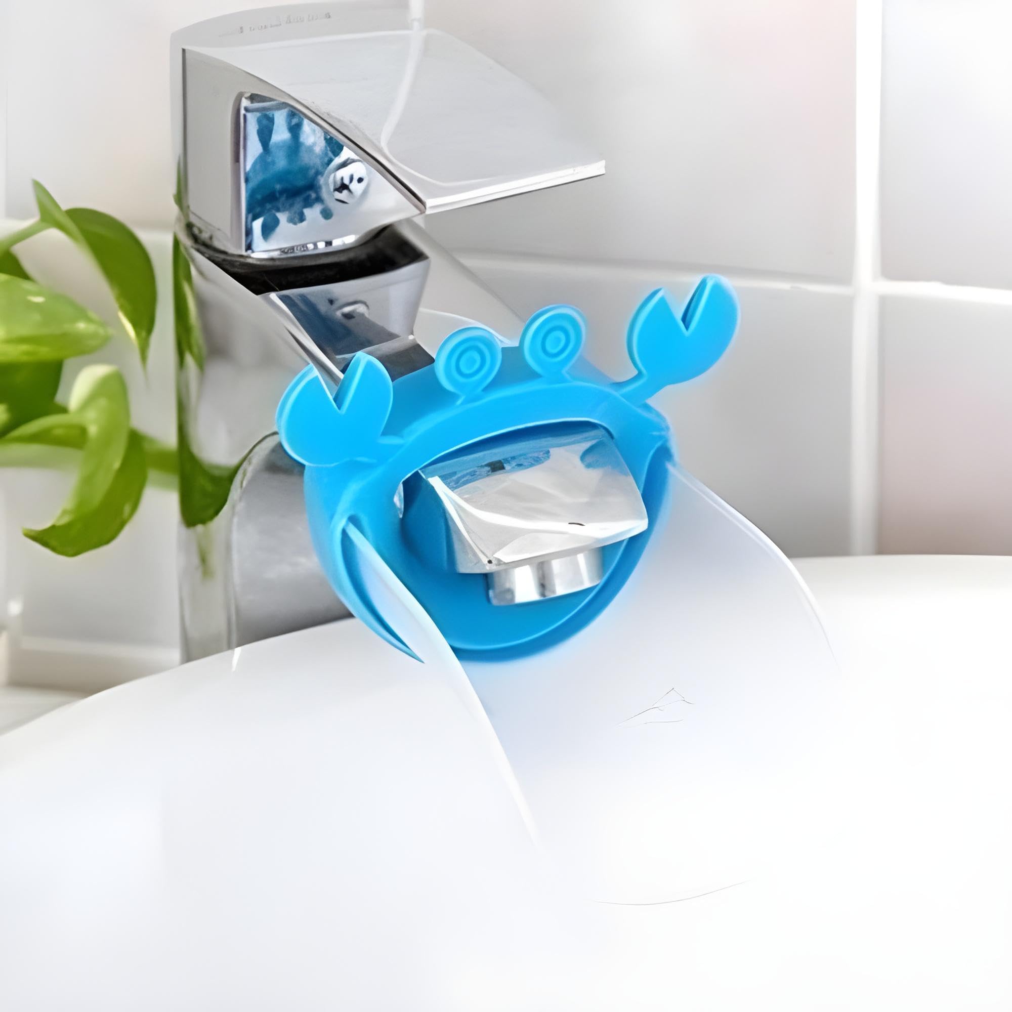 Oblivion Faucet Silicone Sink Handle Extender for Children-Baby Bathroom Accessory | Adjustable Hand-Washing Helper for Babies, Child (Multicolor - 5pc) 3