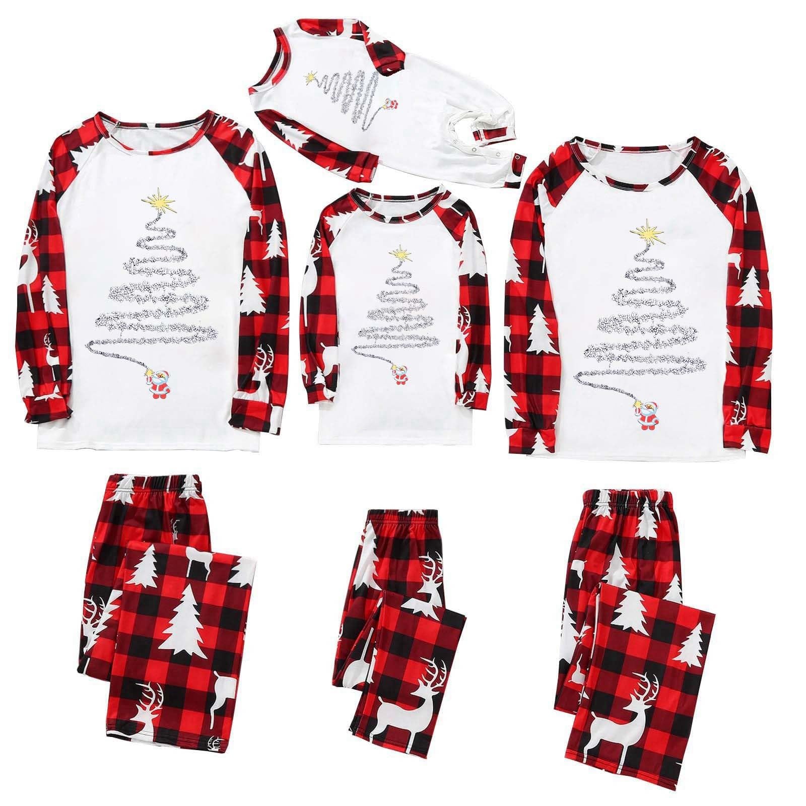 Pyjama Famille Noël à Carreaux Rouges Et Noirs – Pour Papa, Maman, Garçon, Fille Et Bébé – Chaud Et Confortable Pour Les Fêtes - 2