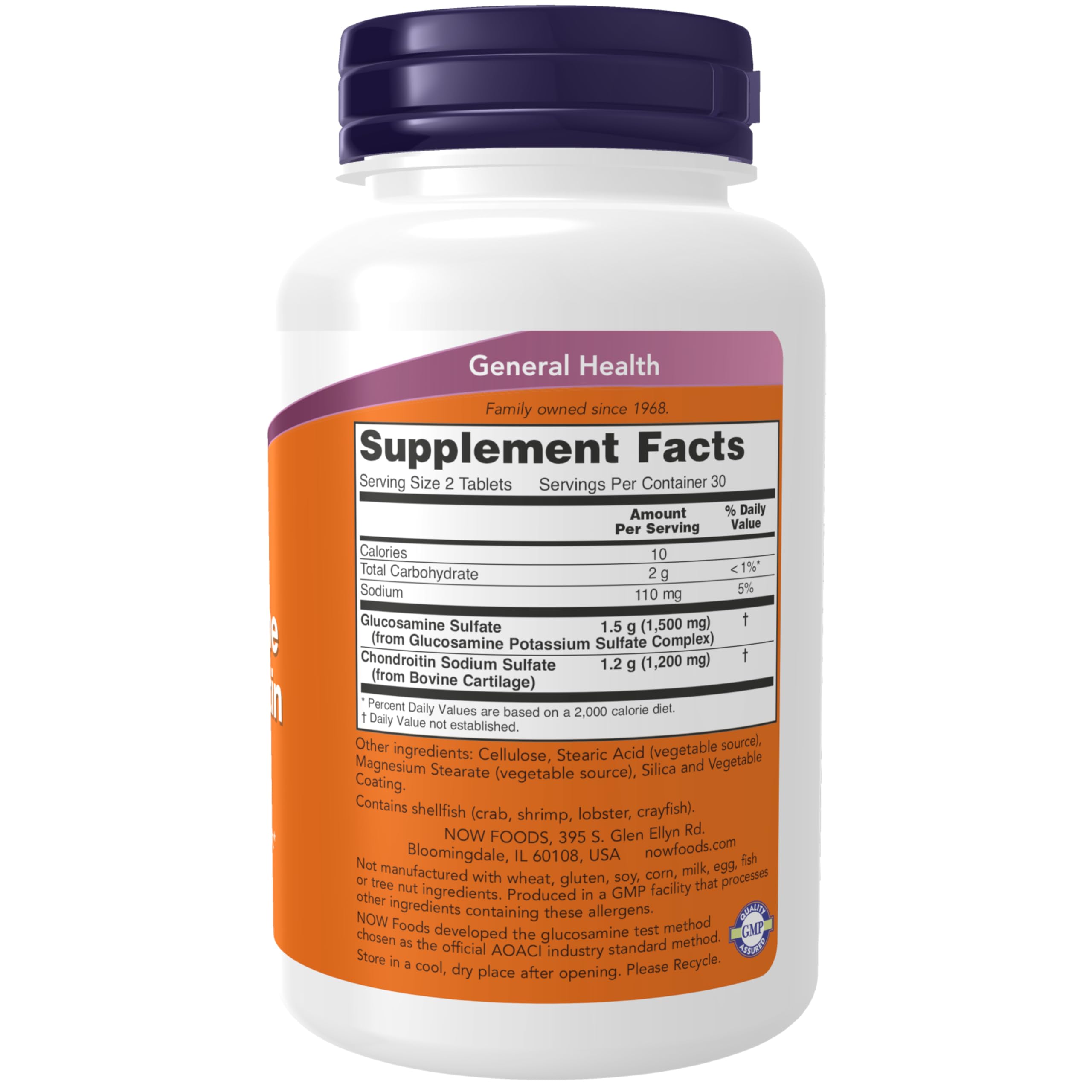 NOW Supplements, Glucosamine & Chondroitin, Sulfate Forms, 60 Tabs — Amazon image 2