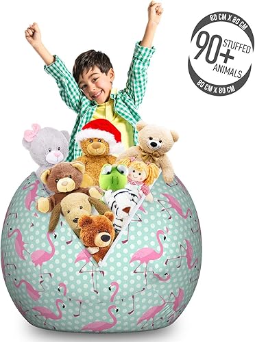 Miniatura 12 de Ambesonne Bolsa de juguetes de almacenamiento para perros, patrón con cachorros de raza pura, Bichon Pug Spitz Dachshund Poodle Shih Tzu, Rosa y