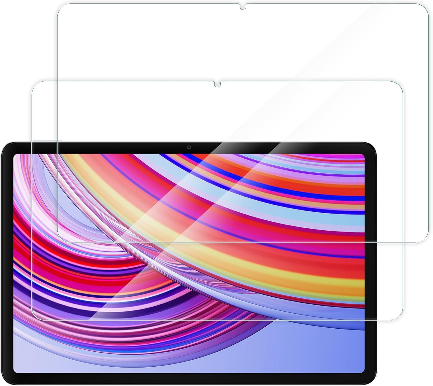 Screen Protector Compatible with Xiaomi Redmi Pad Pro/Xiaomi Poco Pad 12.1 Inch 2024 Pack of 2 Screen Protectors 9H Hardness Anti-Glare Protection Anti-Fingerprint Films