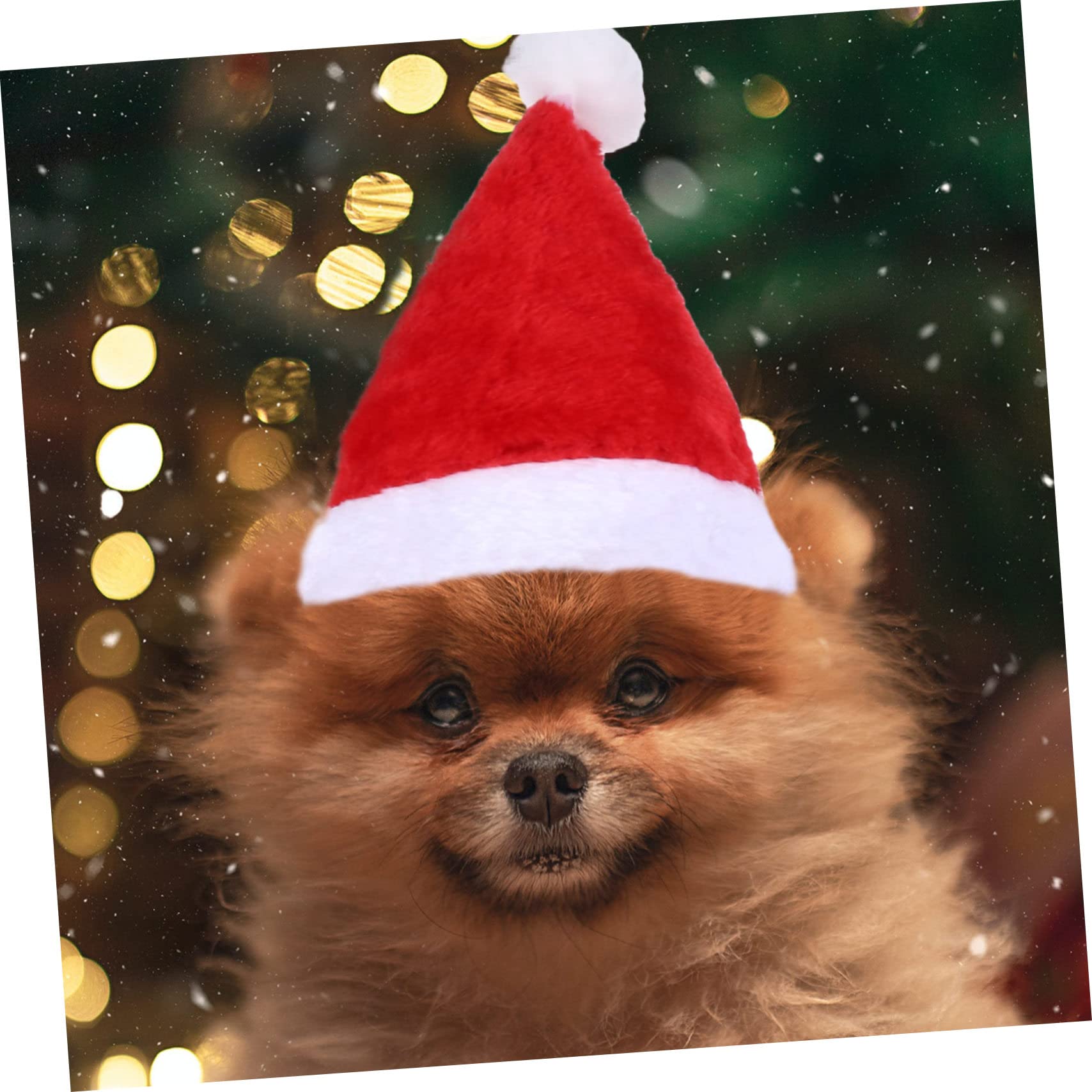 HMJGDHX 2 Pezzi Renna Vestiti per Animali Domestici Maglione di Natale Cane Vestiti Caldi Costume per Cuccioli Abbigliamento per Animali Cappello per Le Occasioni Invernali
