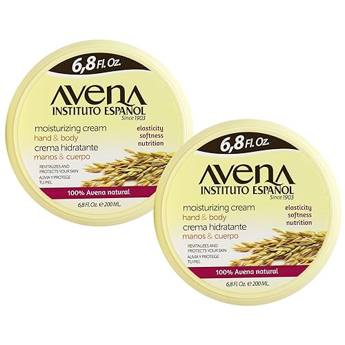 Instituto Español Avena Crema Hidratante, Loción para manos y cuerpo, Ayuda a humectar, Suavizar y nutrir la piel, Revitaliza y protege la piel, 200