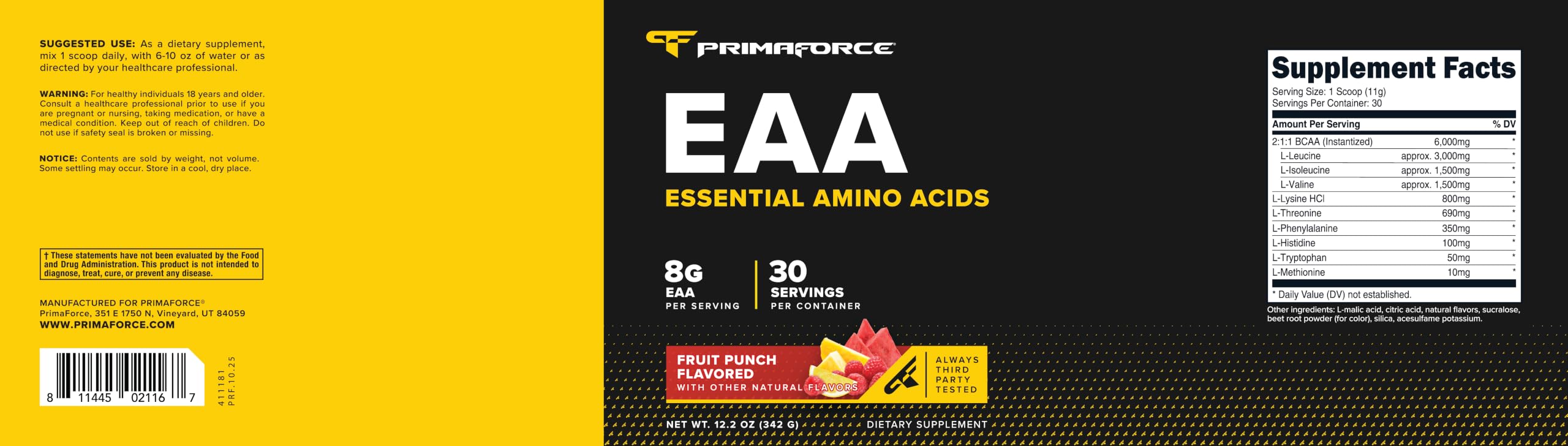 Primaforce EAA Powder (Watermelon) 30 Servings, Gluten Free — Amazon image 21