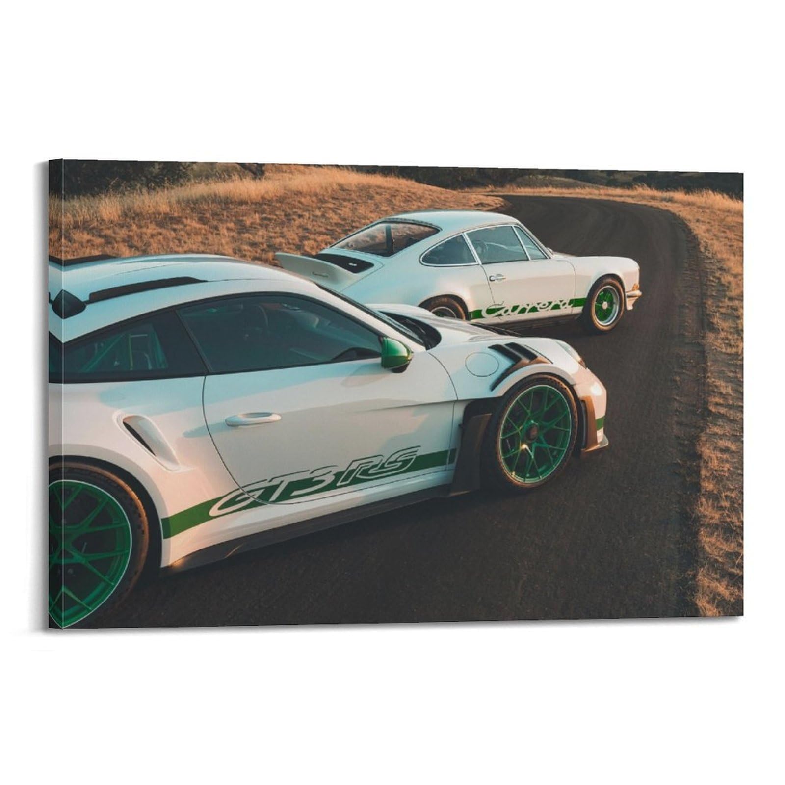 OKAHYS Supercars Carrera RS 2.7 911 GT3 RS Poster Modern Decorative Canvas Prints - Ideal Wall Art for Family, Man Cave, Game Room, Boys & Girls Bedroom 24x36inch(60x90cm)