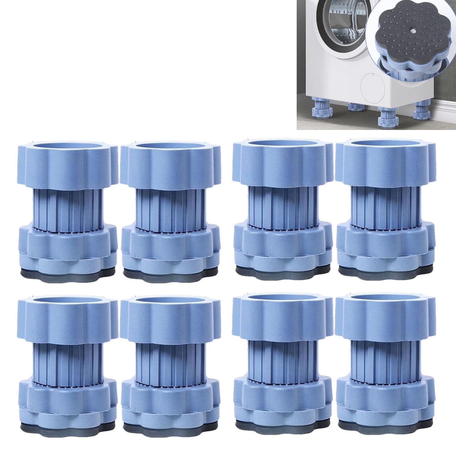 Universal Heightening Pad for Washing Machine Base, Shock-Absorbing Anti-Slip Base for Washing Machines and Refrigerators, Noise Cancelling