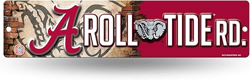 Miniatura 86 de NCAA Rico Industries Placa de calle de plástico Placa de calle de plástico de 4" x 16" Color del equipo,Alternativo,Champ,man