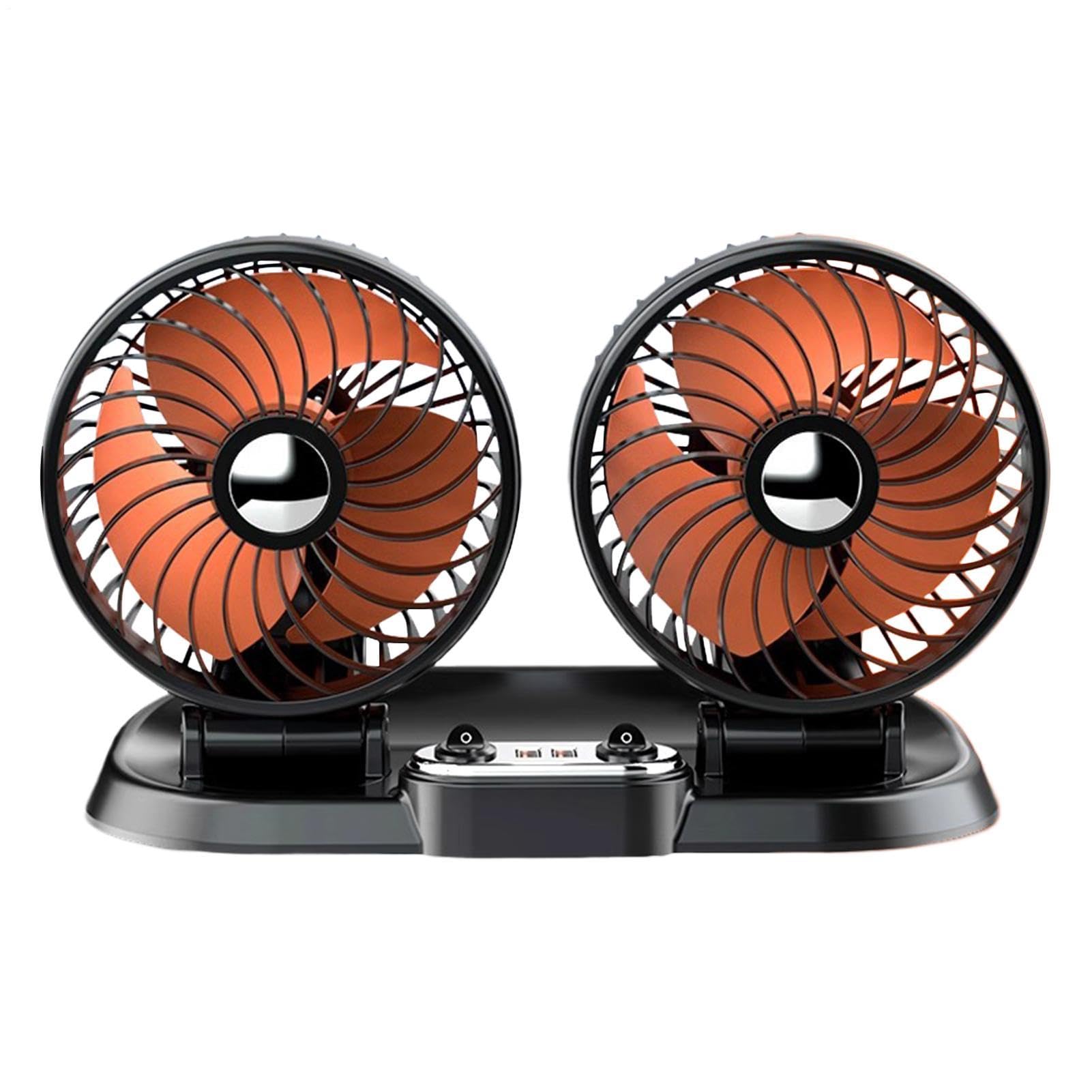 Ventilatore per auto a doppia testa, flusso d'aria continuo, introduzione