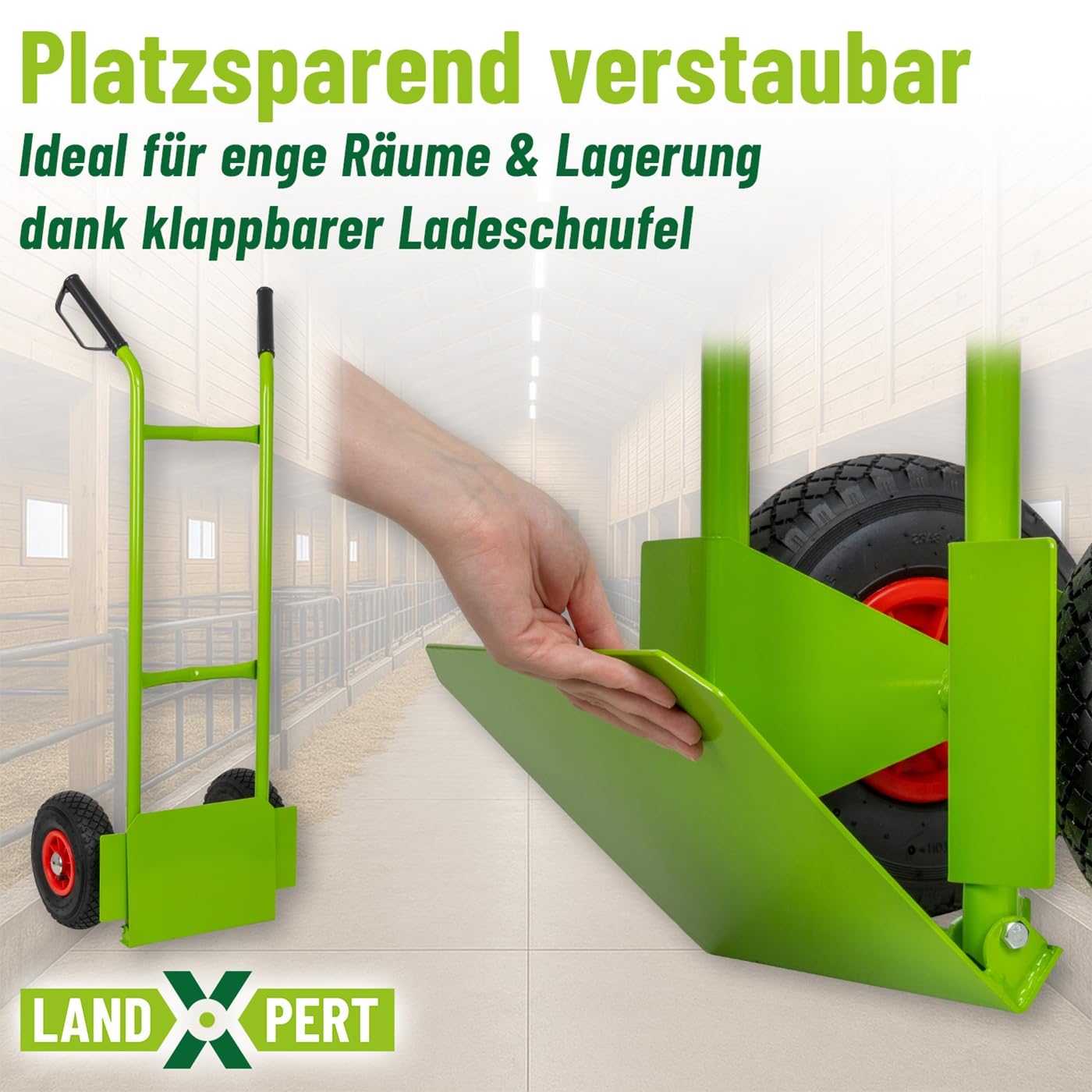 Sackkarre Transportkarre 100kg Lufträder Schutzblech klappbar Handwagen