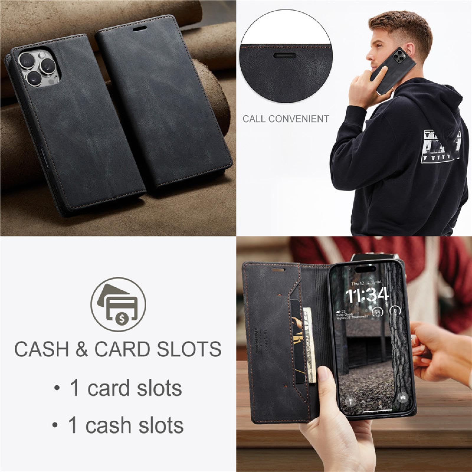 Do iPhone SE 2020 (2022) Magnetyczny skórzany portfel na karty etui na telefon z klapką i stojakiem (do iPhone SE 2020 (2022)/Browm)