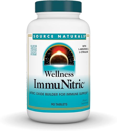 Source Naturals Wellness Immunitric, Constructor de Óxido Nítrico para Apoyo al Sistema Inmunitario* - 90 Tabletas