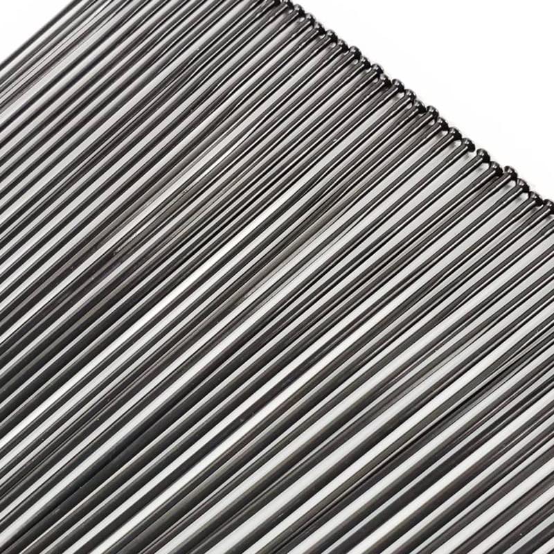 Raggi Bicicletta Light Dritto Pull Calibro piatto 14 2.0mm nero 10pcs / lot Spokes Thread(265mm)