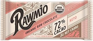 Rawmio Essential Keto Chocolate Bar - Organic, Raw, Chocolate, 72% Cacao, 1.1 oz.
