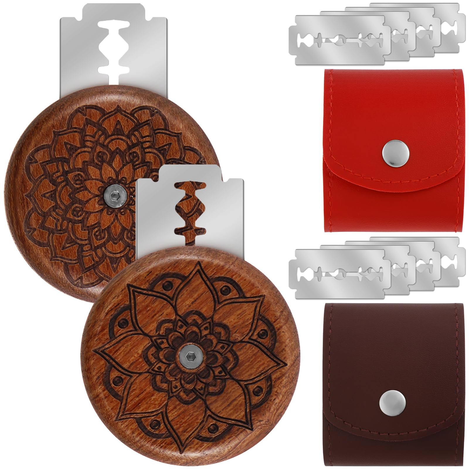 Hvxrjkn 2Pcs Bread Lame Cutter Set, Bread Scoring Dough Cutter Tool, Sourdough Scoring tool, Scoring Knife for Bread Baking, Bread Lame Cutter for Homemade Sourdough Bread Bakers