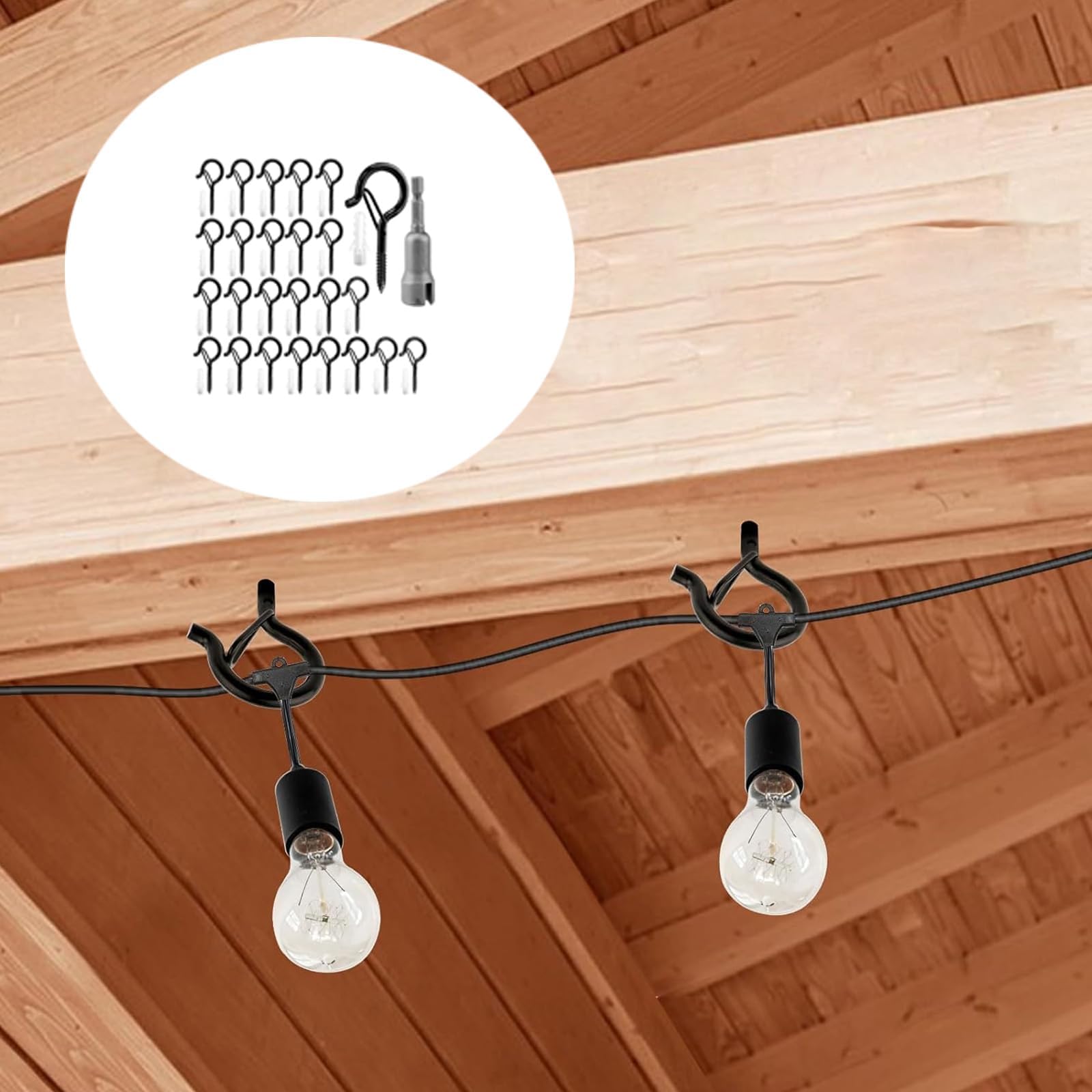 GQunit 50 Pack 55 * 5mm Screw Hooks - Image 3