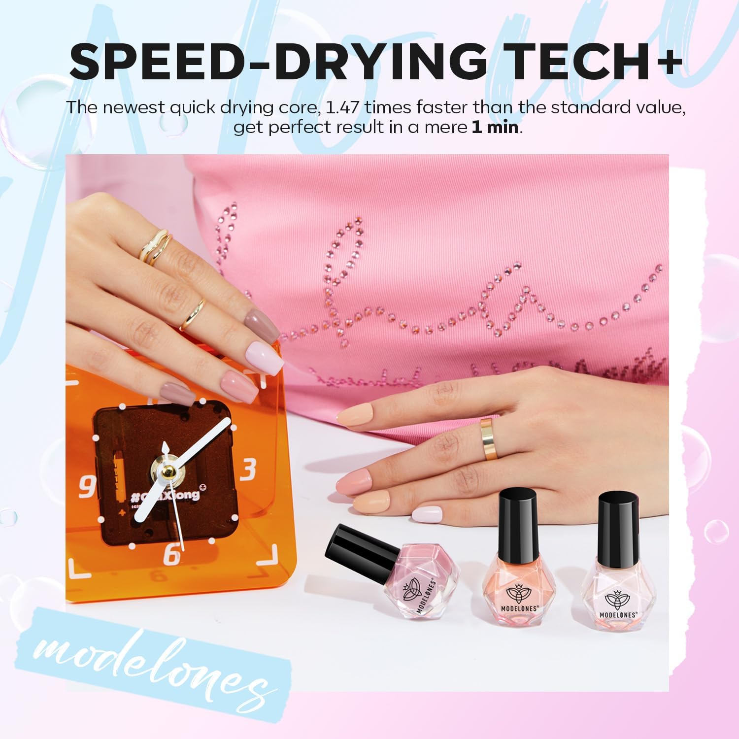 Amazon.com : modelones Nail Polish Set, 6 Colors Shimmer Pearl