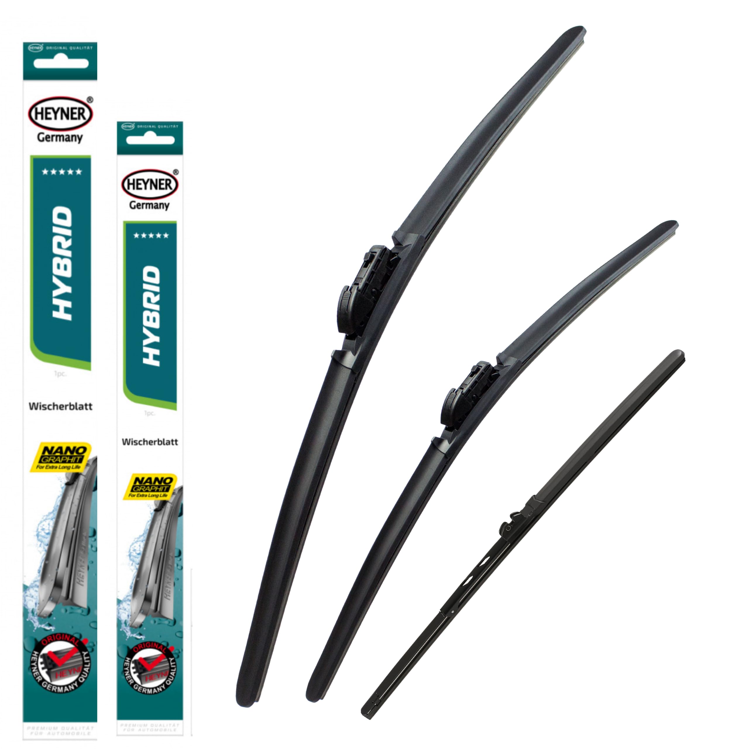 HEYNER Wiper Blades Fits Range Rover Sport 2017-2022 Facelift Model Hybrid 24" 20" TLC 15X1 Full Set