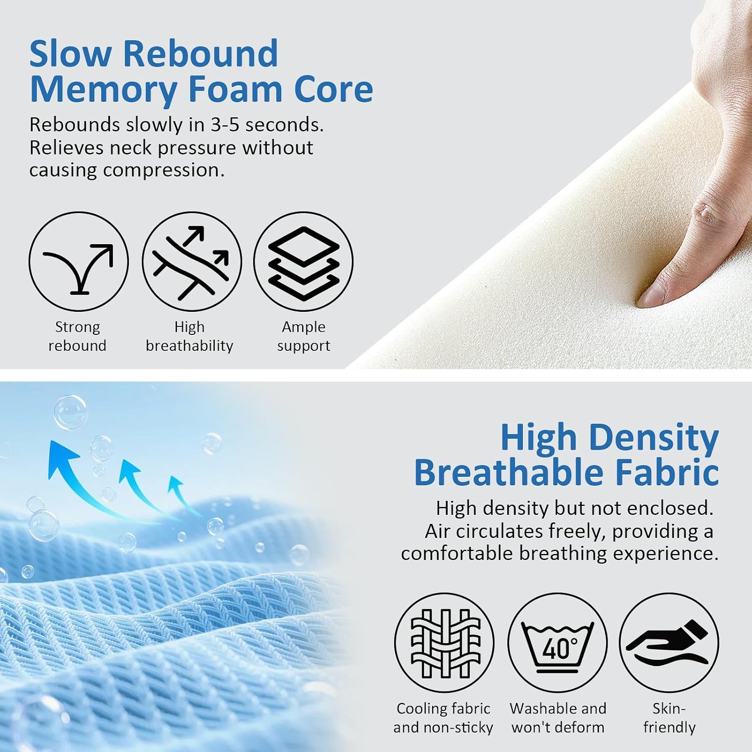 Neck Pain Travel Pillow with 360° Full Support for Rest, Compact Neck Airplane Pillow for Car, Office, Long Flight Kit with Contoured 3D Eye Mask, Earplugs & Portable Storage Box