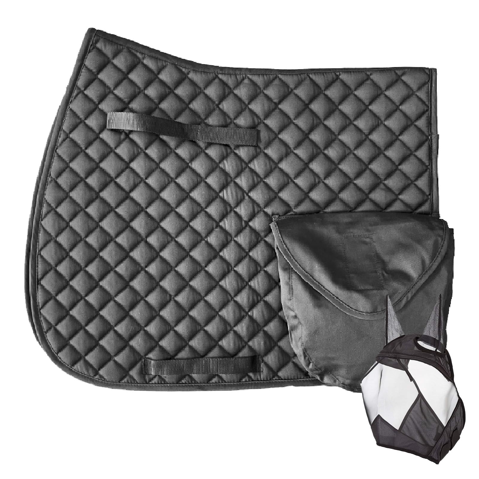 Funda Para Montar Caballo Sin Silla, MáScara Contra Insectos Con Orejas Funda De Silla Inglesa De Uso General, para PrevencióN De Lesiones CojíN Transpirable HipoalergéNico Y Absorbente De Impactos