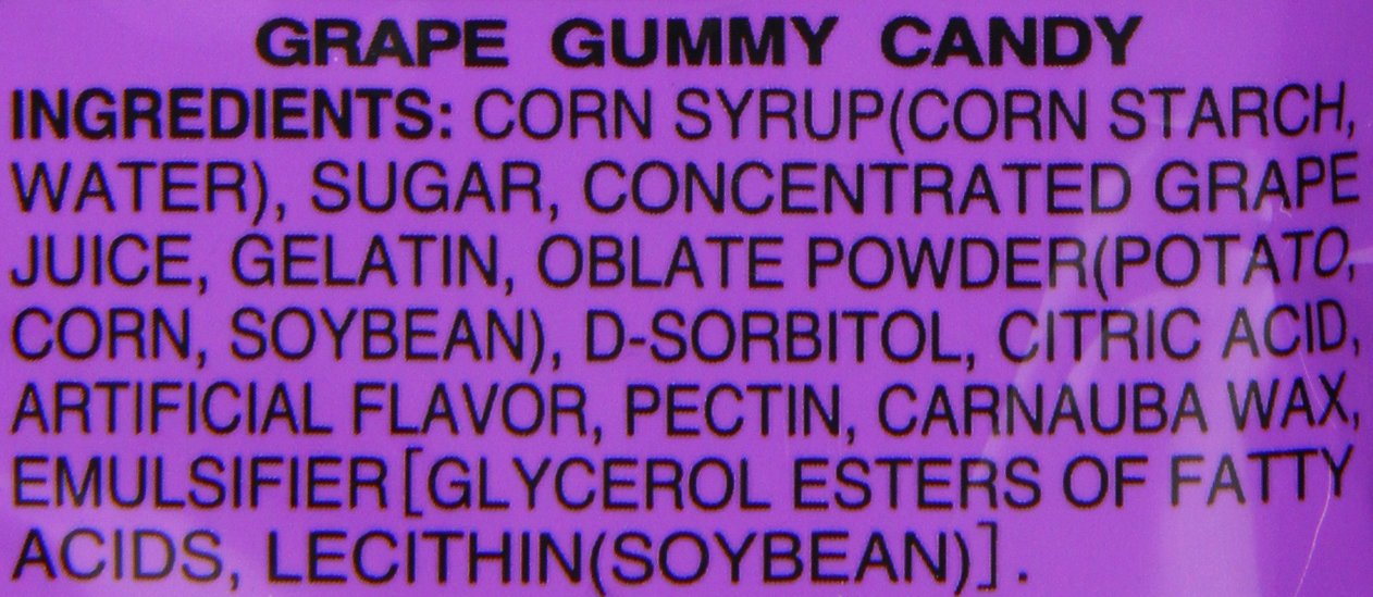 Kasugai Grape Gummy Candy 3.77oz (2 Pack)