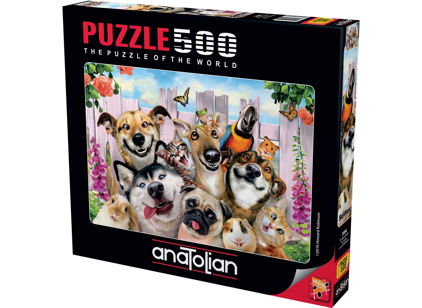 Anatolian 500 piece jigsaw puzzles - jigsaw puzzles for adults 500 pieces PET SELFIE is ideal as gifts for the whole family and the jigsaw 500 pieces for adults is made of ESKA BOARD