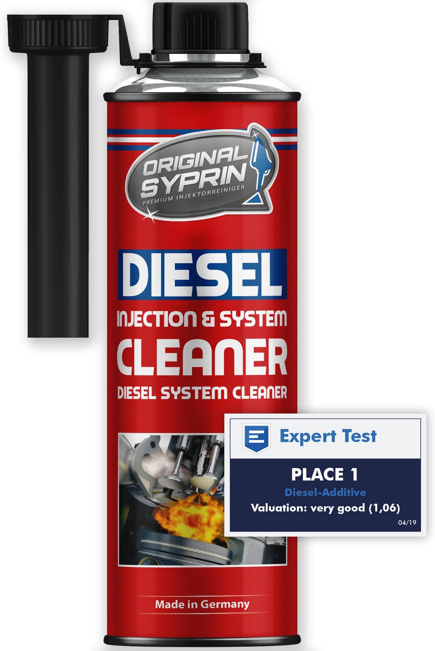 SYPRIN Diesel Cleaner 500ml - cleaning and maintenance of diesel fuel systems and motors I diesel cleaner additives for injector dpf particulate filter motor