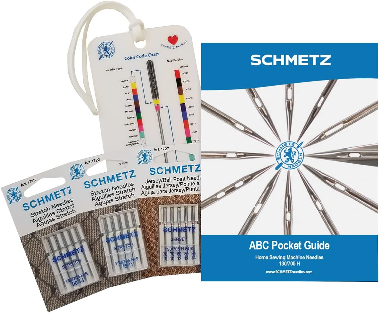 Sewing with Knits Sewing Machine Needle Bundle, Assorted Needles & Sizes