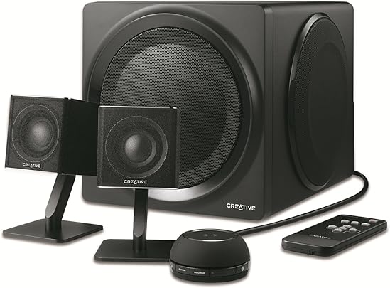 Creative Sistema Altoparlanti 2 1 Bluetooth NFC Telecomando Infrarossi Ingresso Ottico per TV Nero Creative Sistema Altoparlanti 2 1 Bluetooth NFC Telecomando Infrarossi Ingresso Ottico per TV Nero