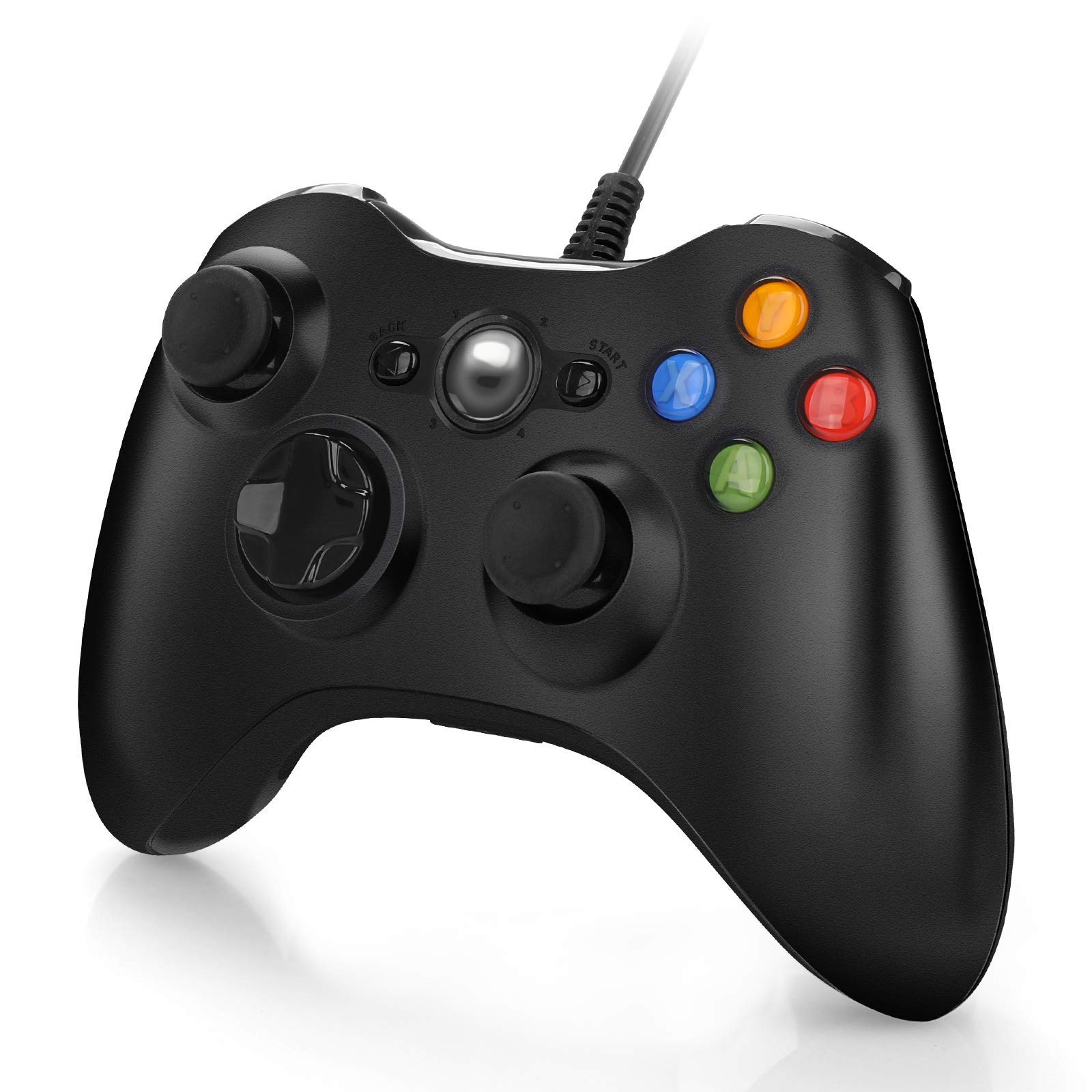 Wired Controller for Xbox 360, USB PC Game Controller Gamepad Joystick for Microsoft Xbox 360, PC Wi