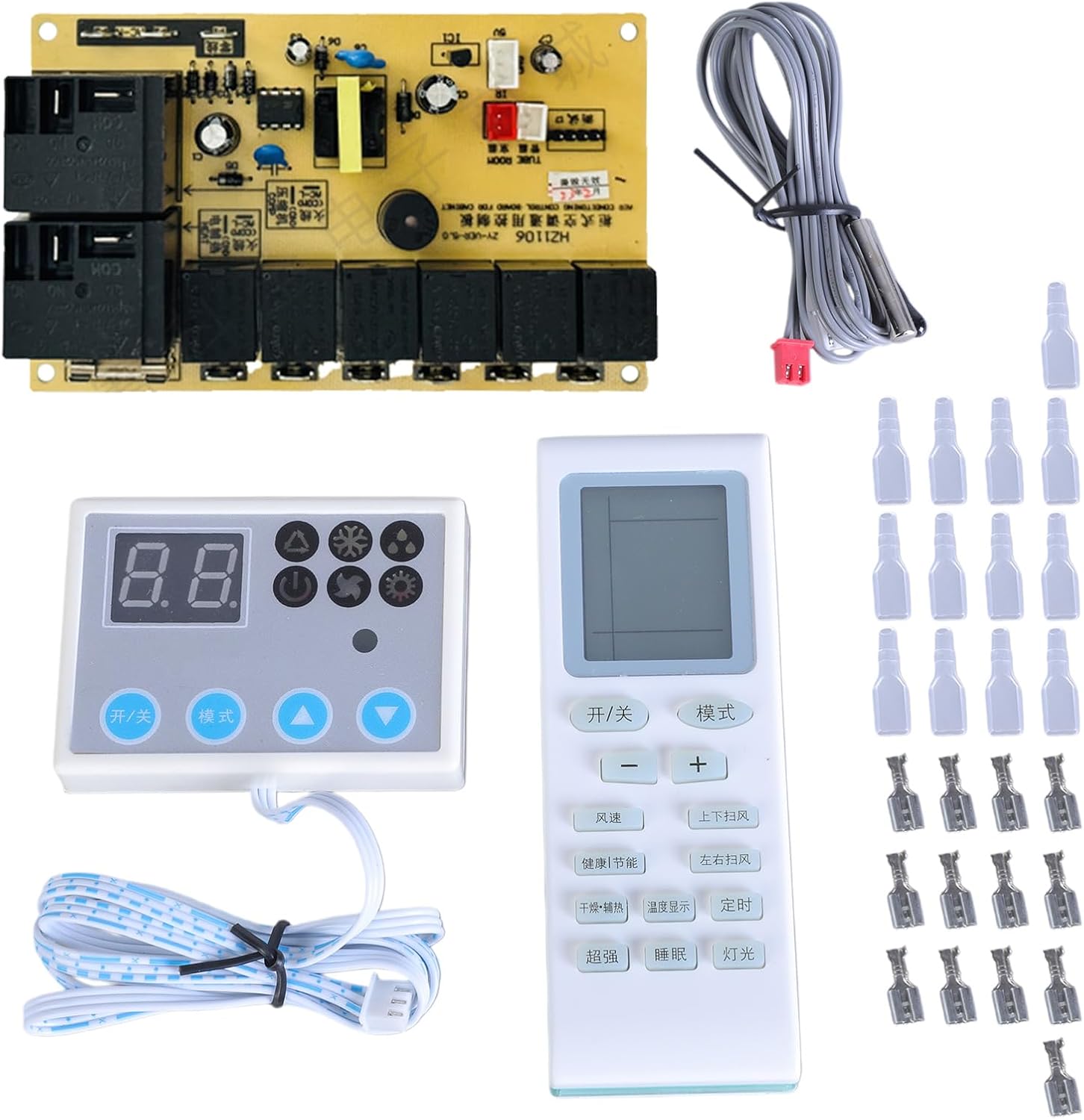 Air Conditioners Control Board Panel Air Conditioners Control Panel Set with Backlit LCD Display Accessories Parts and Accessories