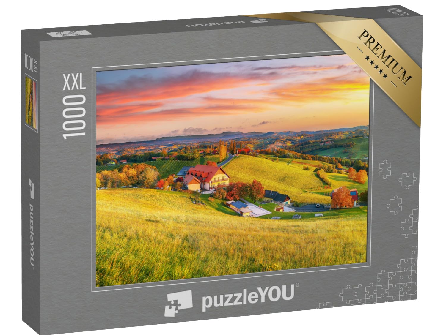 Puzzle 1000 pièces XXL « Un Paysage de vignobles de rêve dans Le sud de la Styrie »