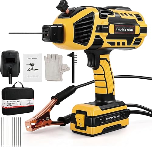 Miniatura 8 de Máquina de soldadura portátil, máquina soldadora de mano de 110 V con inversor IGBT 6 ajuste de corriente variable 20-120 amperios Salida de