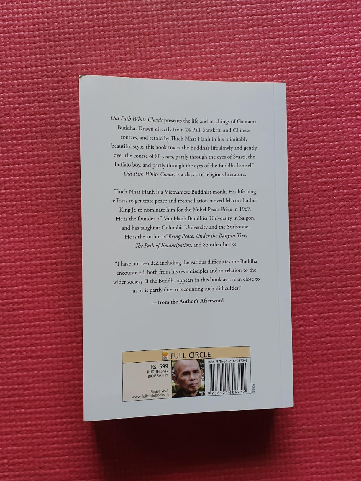 Old Path White Clouds: Walking in the Footsteps of the Buddha : Thich ...
