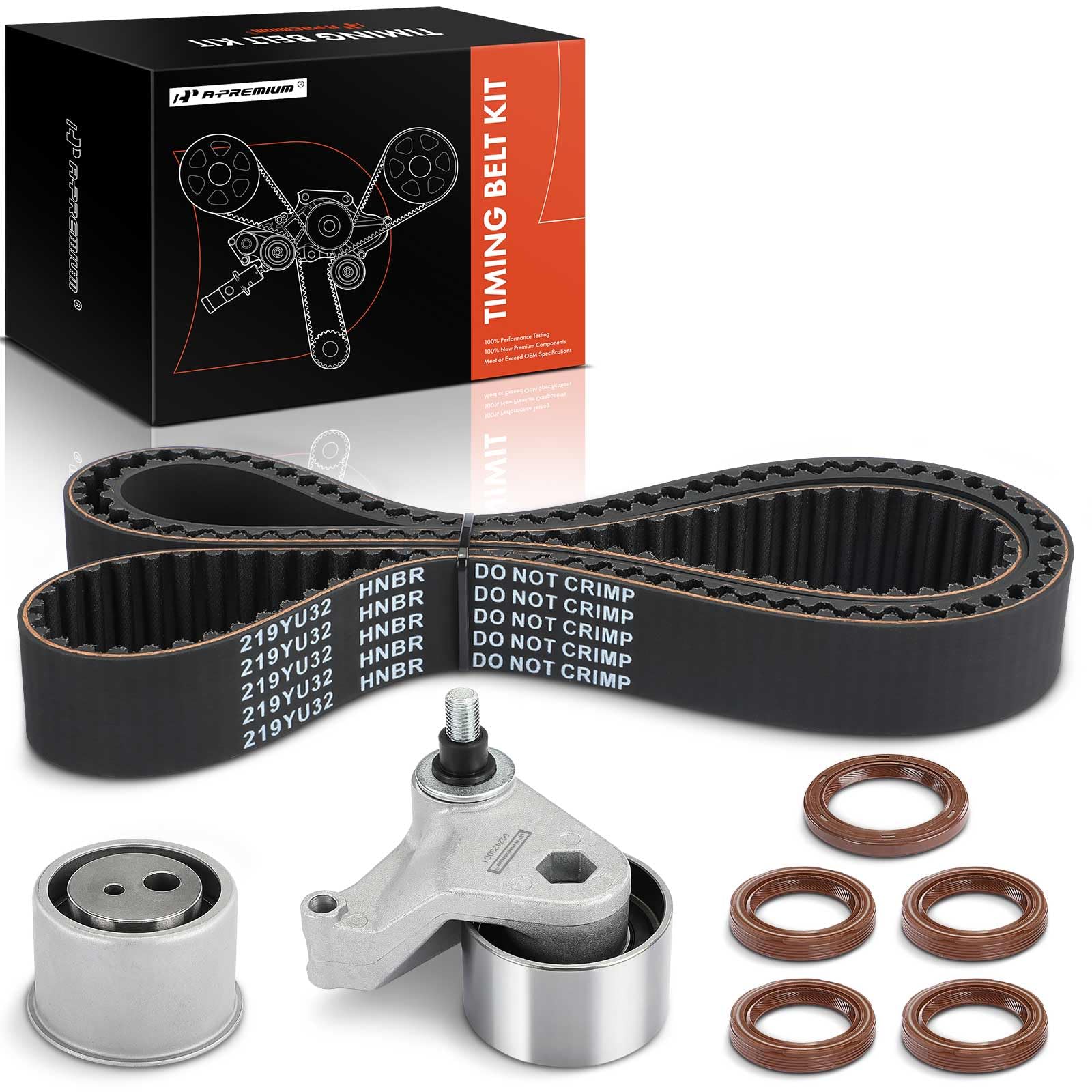 Belt Tensioner And Idler Pulley Kit A-Premium Engine Timing Belt Kit Compatible With Kia
